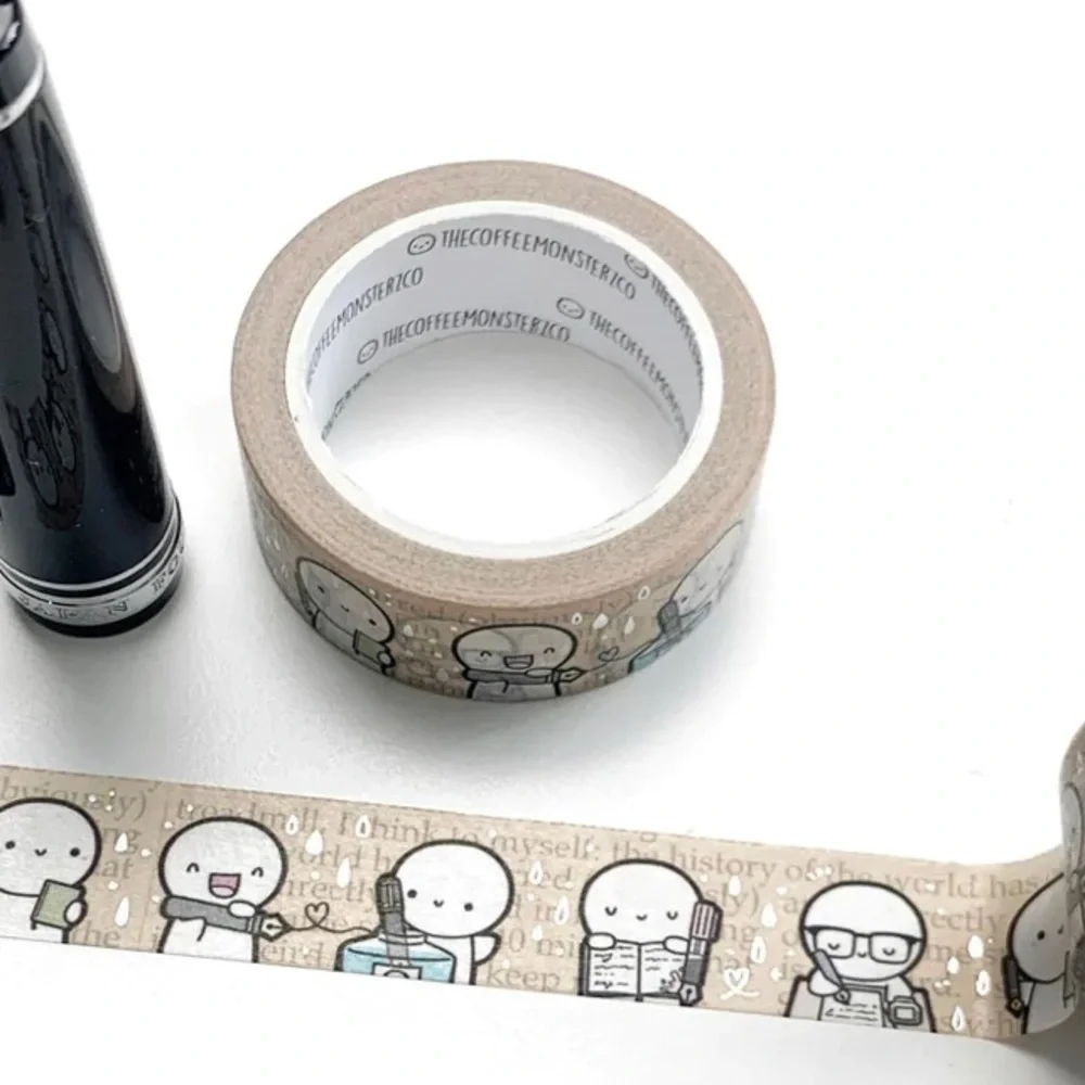 🆕 WonderPens x TheCoffeeMonsterzCo Collaboration Washi Tapes Fountain Pen - Picture 1 of 1